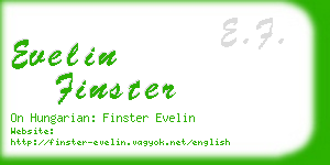 evelin finster business card